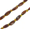 Product image 2 of the product “Chain “Dark Red Olive Beads” with Amber ”