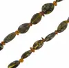 Product image 2 of the product “Chain “Green Olive Beads” with Amber ”