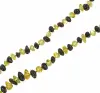 Product image 2 of the product “Chain “Black and Yellow Chips” with Amber ”