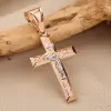 Product image 2 of the product “Cross Pendant “With Meander Pattern” in 585 Two-Tone Gold ”