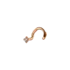 Artikelbild 2 des Artikels “Piercing „Offener Ring mit Stein“ aus 585 Rotgold mit Zirkonia “