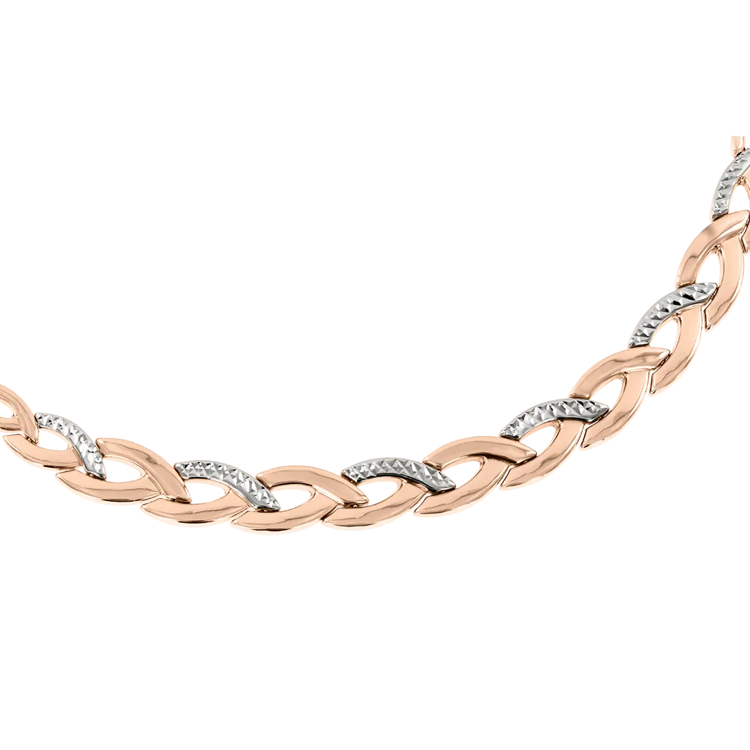 Artikelbild 2 des Artikels “Armband „Gliederband mit Steinbesatz“ aus 585 Bicolor-Gold “