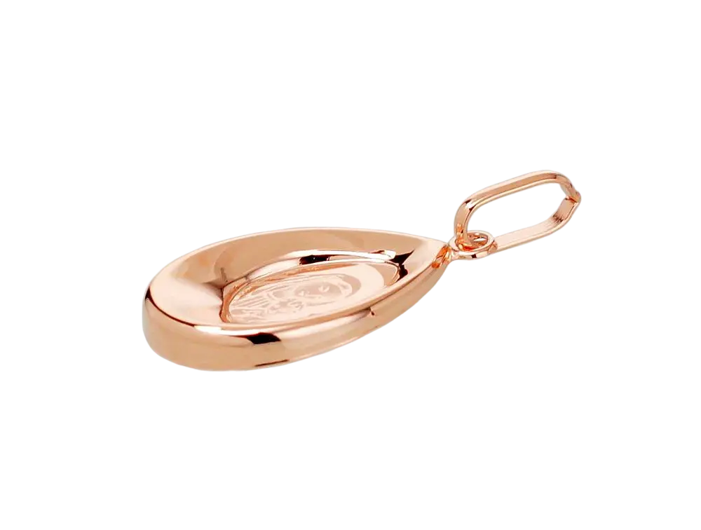 Product image 2 of the product “Icon Pendant “Teardrop Mother of God” in 585 Rose Gold, Height 30 mm ”