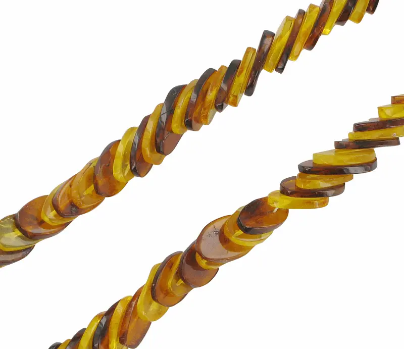 Product image 2 of the product “Chain “Twisted Discs” with Amber ”
