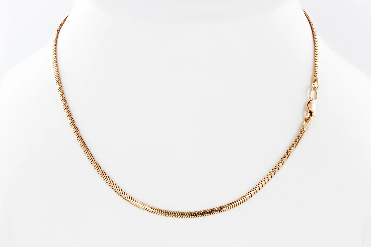Artikelbild 2 des Artikels “Kette „Schlangenkette“ aus 585 Rotgold, Breite 2 mm “