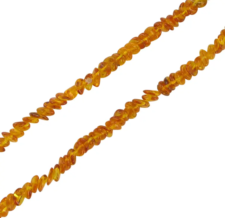 Artikelbild 2 des Artikels “Kette „Splitter cognac fein“ mit Bernstein “