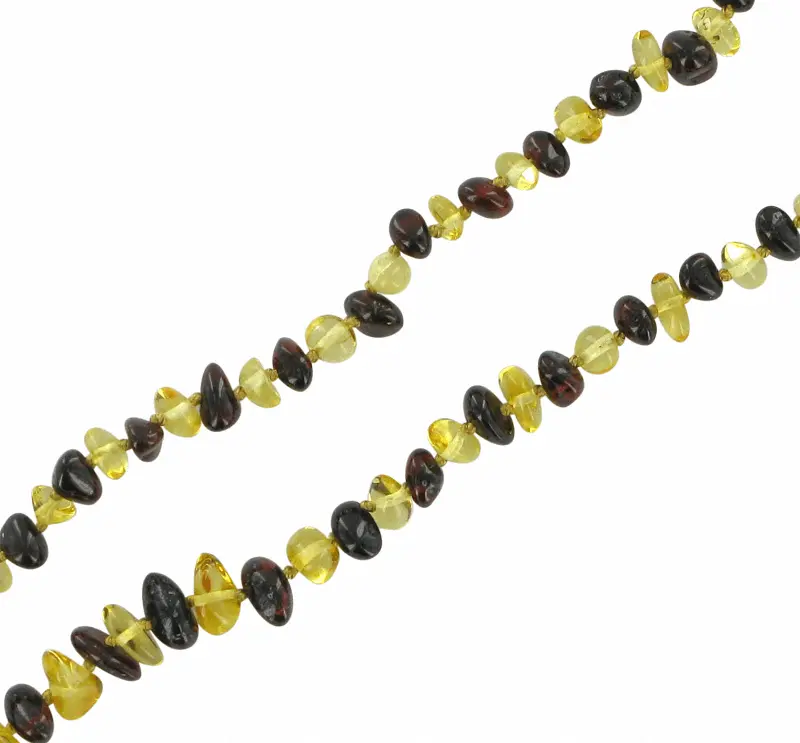 Product image 2 of the product “Chain “Black and Yellow Chips” with Amber ”