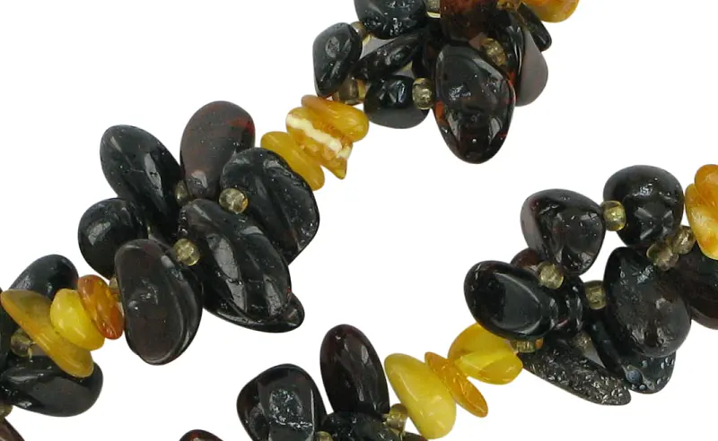 Artikelbild 2 des Artikels “Kette „Splitter schwarz“ mit Bernstein “