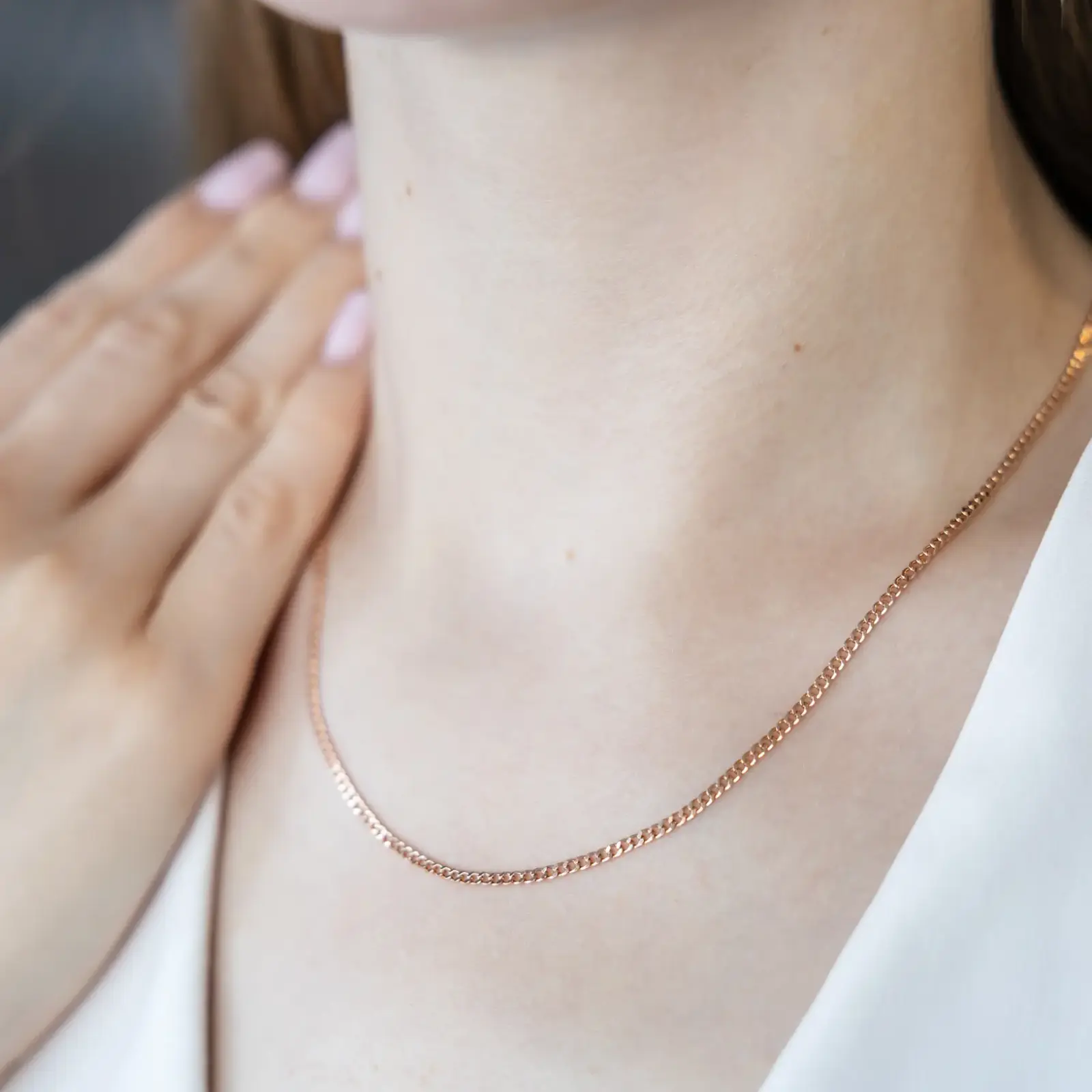 Product image 2 of the product “Curb Chain in 585 Rose Gold, Width 2.5 mm ”