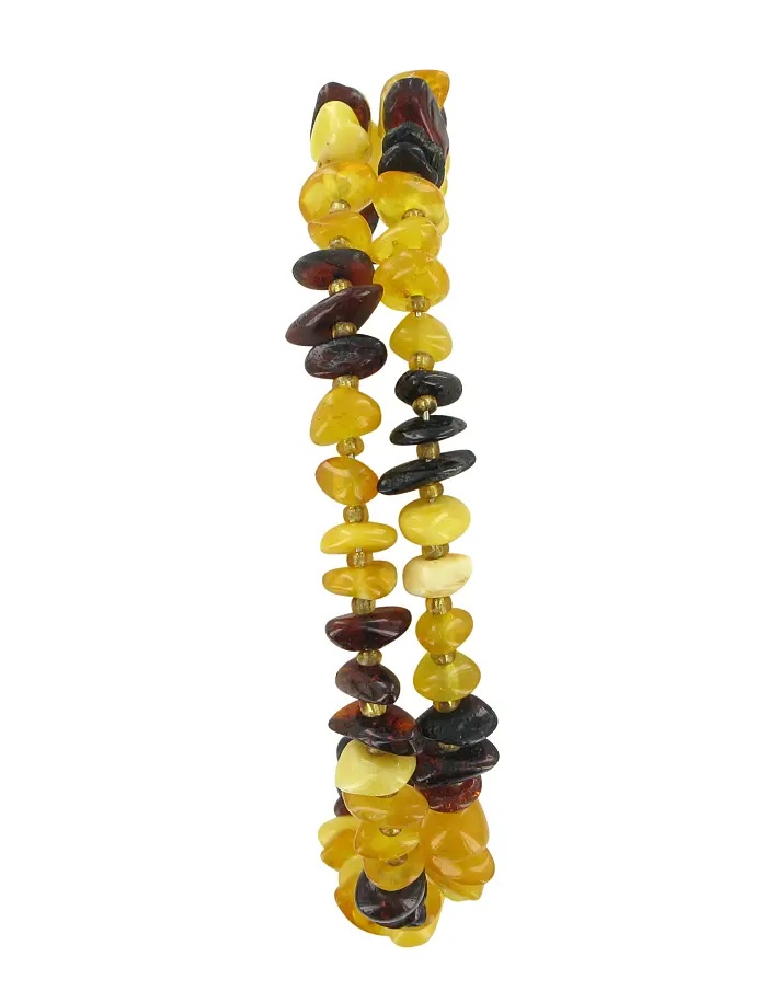 Product image 3 of the product “Bracelet “Single-Row Chips” with Amber ”
