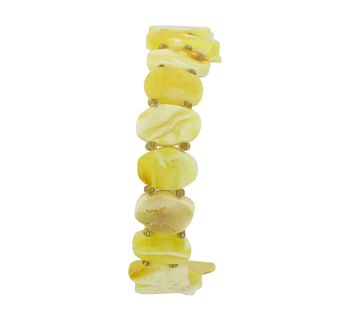 Product image 3 of the product “Bracelet “Cylinder Beads” with Amber ”