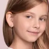 Product image 3 of the product “Children's Drop Earrings “Small Solitaire” in 925 Sterling Silver with Cubic Zirconia ”