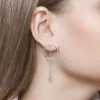 Artikelbild 3 des Artikels “Ohrstecker „Ring mit Kettchen“ aus 925 Silber “
