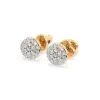 Artikelbild 3 des Artikels “Ohrstecker „Runde Scheibe mit Pavé“ aus 585 Bicolor-Gold mit Brillanten “