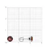 Product image 3 of the product “Stud Earrings “Round Garnet Solitaire” in 925 Sterling Silver with Garnet ”