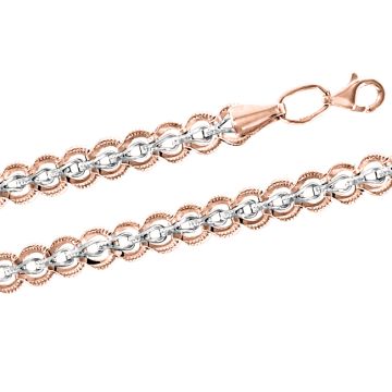 Chain in red gold of 585 assay value 
