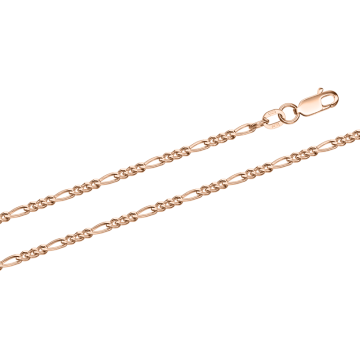Chain in red gold of 585 assay value 45 cm 2,5 g.
