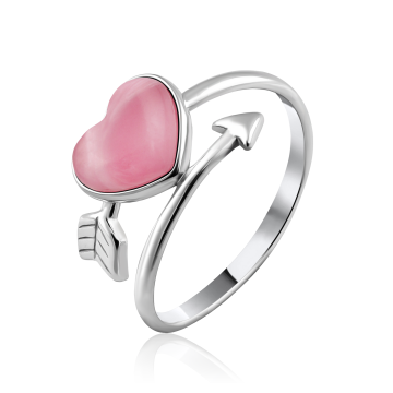 Damen-ring aus 925er Sterling Silber mit  Quarz Imitation 