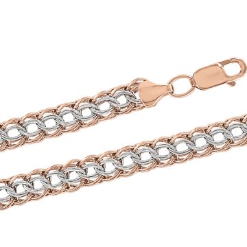 Chain in red gold of 585 assay value 