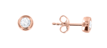 Gold-plated earrings with zirconia 