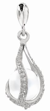 Sterling Silber Anhänger 925er mit Perlen, Zirkonia 