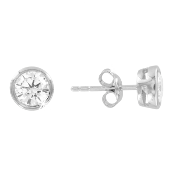 Серебряные серьги 925 пробы, вставка фианиты 