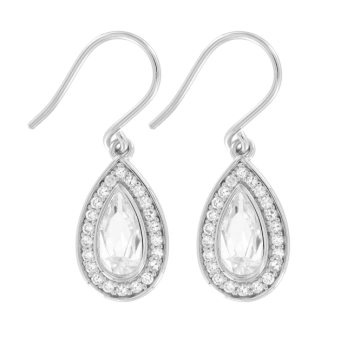 Серебряные серьги 925 пробы. Вставка: Фианиты 
