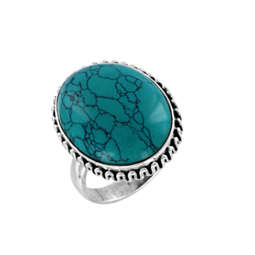 Серебряное кольцо. Вставка: бирюза 