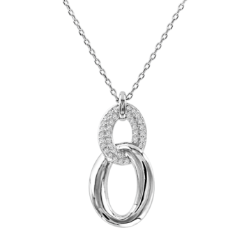 Серебряная подвеска 925 пробы. Вставка: Фианиты 