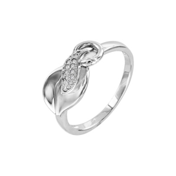 Damenring aus 925er Sterling Silber mit Zirkonia 