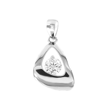 Серебряная подвеска 925 пробы. Вставка: Фианиты 