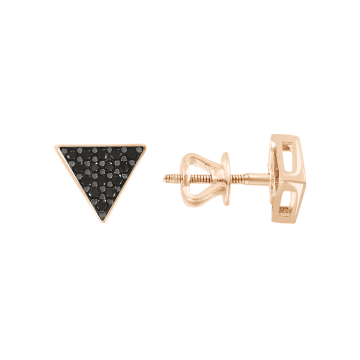 Ohrstecker aus Rotgold 585° mit Zirkonia 