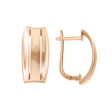 Серьги из красного золота 585 пробы 