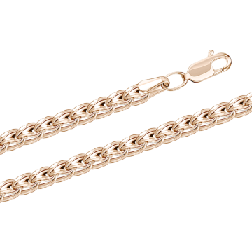 Bracelet/chain in red gold of 585 assay value 
