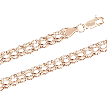 Bracelet/chain in red gold of 585 assay value 