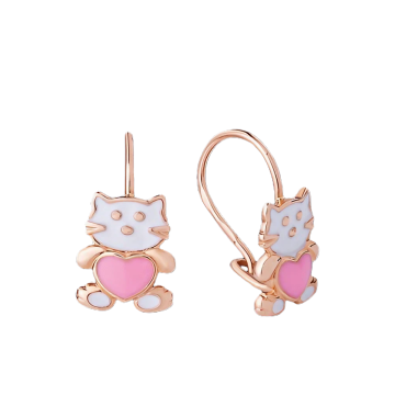 Серьги из красного золота 585 пробы 