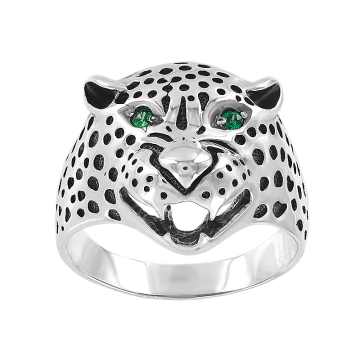 Herrenring  - 925er Sterling Silber mit Zirkonia 
