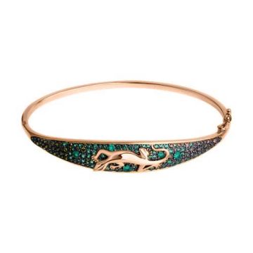 Armband aus Rotgold 585° mit Zirkonia 