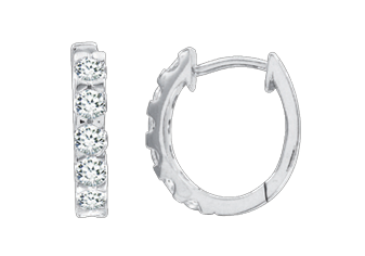 Серебряные серьги 925 пробы, вставка фианиты 