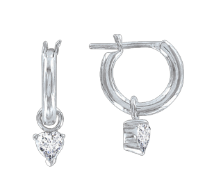 Creolen aus 925er Sterling Silber mit Zirkonia 
