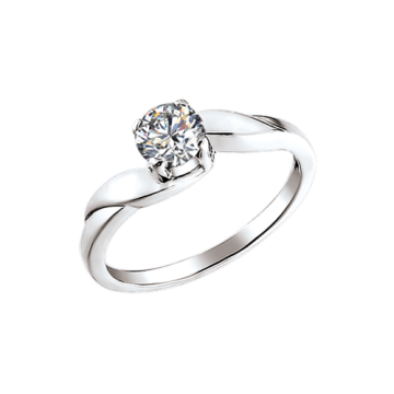 Damen-ring aus 925er Silber mit Zirkonia 