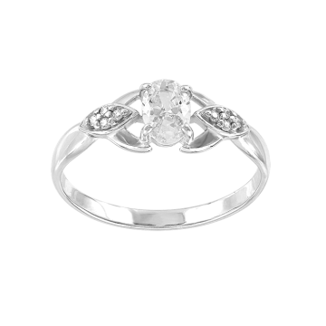 Damen-ring aus 925er Sterling Silber mit Zirkonia 