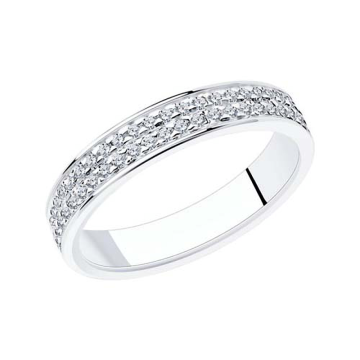 Damen-ring aus 925er Silber mit Zirkonia 