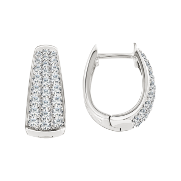 Серебряные серьги 925 пробы, вставка фианиты 