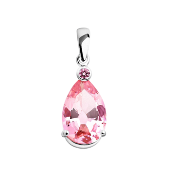 Серебряная подвеска 925 пробы. Вставка: Фианиты 