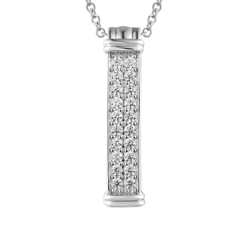 Серебряная подвеска 925 пробы. Вставка: Фианиты 