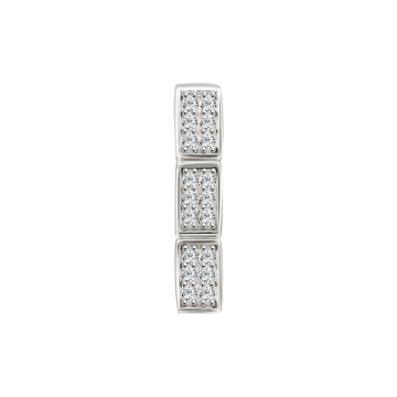 Серебряная подвеска 925 пробы. Вставка: Фианиты 