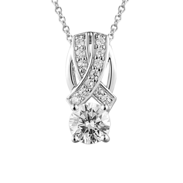 Серебряная подвеска 925 пробы. Вставка: Фианиты 