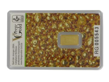 Gold bar 1g 