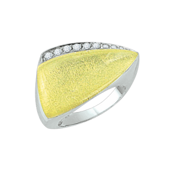 Damen-ring aus 925er Silber mit Zirkonia und Quarz 